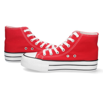 Zapatilla Abotinada de Lona con Cordones - Imagen 5