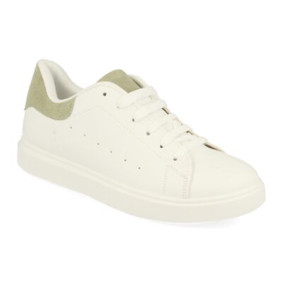 Zapatillas Planas de Mujer con Talon Colorido y Cordones - Imagen 2