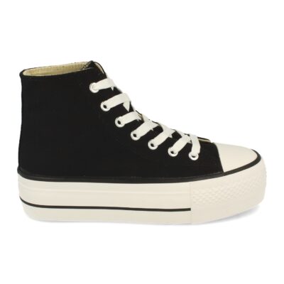 Zapatilla Abotinada de Plataforma con Cordones - Imagen 2