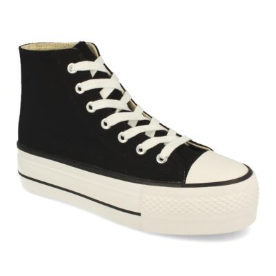 Zapatilla Abotinada de Plataforma con Cordones - Imagen 3