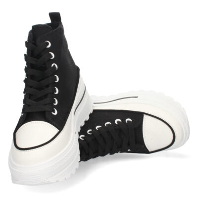 Bamba Abotinada de Plataforma con Cordones - Imagen 5