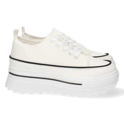 Bamba de Plataforma con Cordones