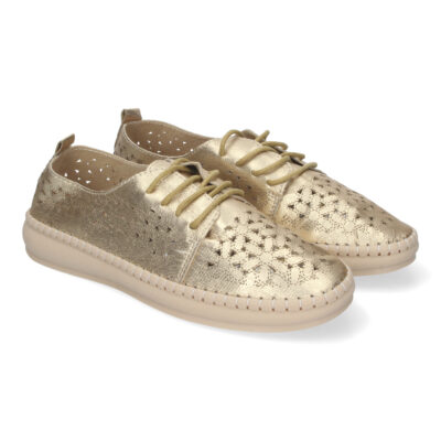 Zapato Casual De Mujer Estilo Oxford, Diseño Calado