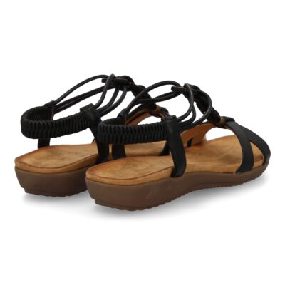 Sandalias planas para mujer, comodas con material elastico en el talon, diseño moderno con adornos en el empeine - Imagen 5