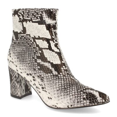 Botin de Mujer con Tacon y Estampado de Serpiente - Imagen 2