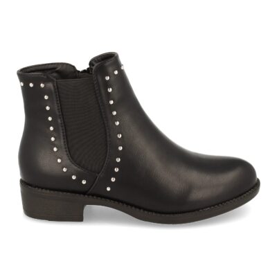 Botin de Mujer con Elastico y Adornado con Tachuelas