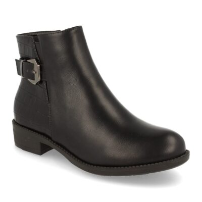 Botin Plano con Estampado de Cocodrilo y Cremallera - Imagen 2