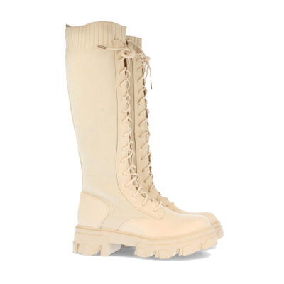 Bota de Plataforma con Cordones