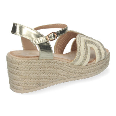 Sandalias de cuña para mujer elegantes con cierre de hebilla - Imagen 4