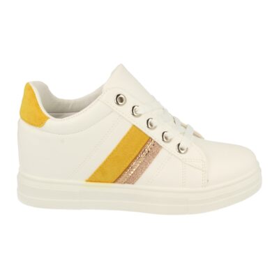Zapatilla de Mujer con Cuña Oculta y Cordones