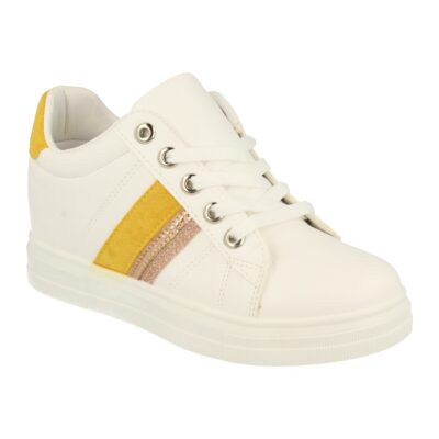 Zapatilla de Mujer con Cuña Oculta y Cordones - Imagen 2
