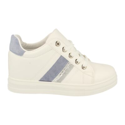 Zapatilla de Mujer con Cuña Oculta y Cordones