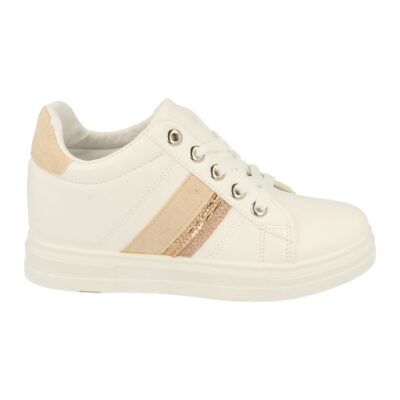 Zapatilla de Mujer con Cuña Oculta y Cordones