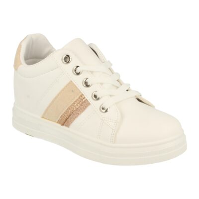 Zapatilla de Mujer con Cuña Oculta y Cordones - Imagen 2
