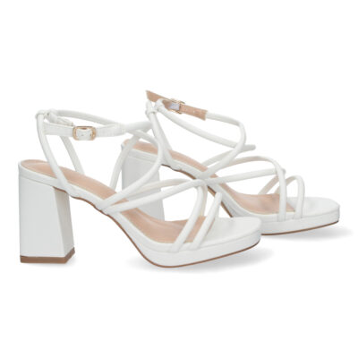 Sandalias de Mujer de fiesta, con tiras entrecruzadas - Imagen 5