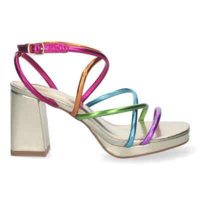 Sandalias de Mujer de fiesta, con tiras entrecruzadas - Imagen 2