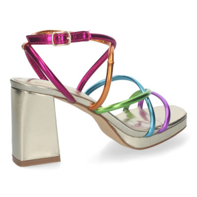 Sandalias de Mujer de fiesta, con tiras entrecruzadas - Imagen 4