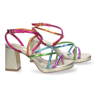 Sandalias de Mujer de fiesta, con tiras entrecruzadas - Imagen 5
