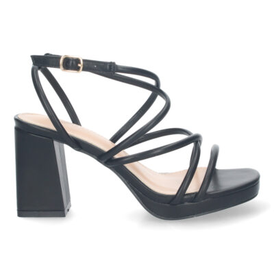 Sandalias de Mujer de fiesta, con tiras entrecruzadas - Imagen 2