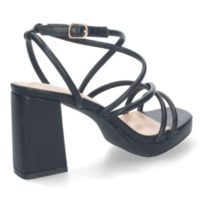Sandalias de Mujer de fiesta, con tiras entrecruzadas - Imagen 4