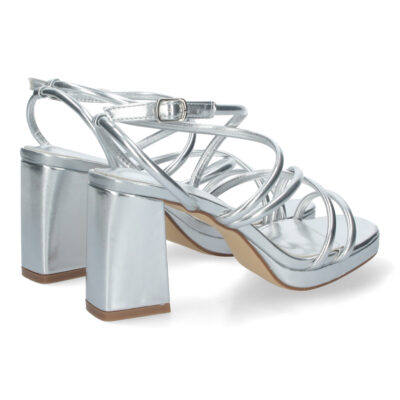 Sandalias de Mujer de fiesta, con tiras entrecruzadas - Imagen 5