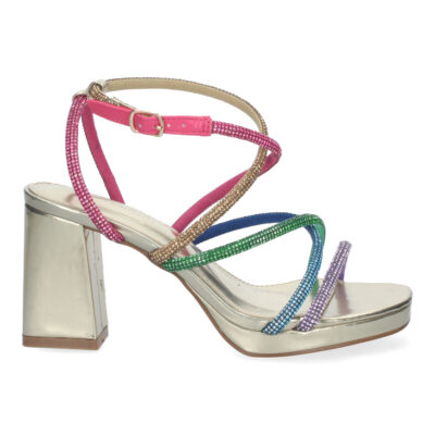 Sandalias de fiesta con tiras entrecruzadas - Imagen 2