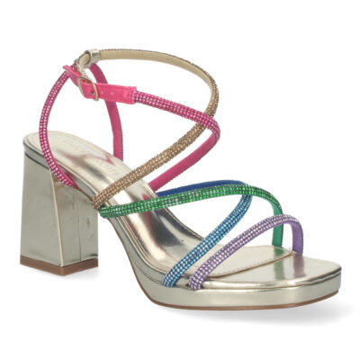 Sandalias de fiesta con tiras entrecruzadas - Imagen 3