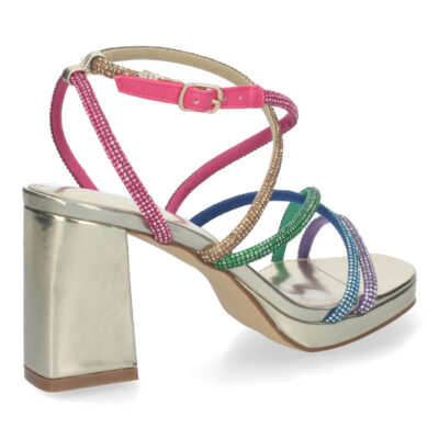 Sandalias de fiesta con tiras entrecruzadas - Imagen 4