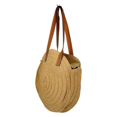 Capazo Playero de Rafia con Cremallera - Imagen 2
