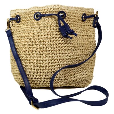 Bolso de Hombro echo de Rafia con Cordon Ajustable