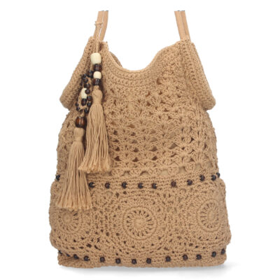 Bolso de Mano Bordado y Cremallera - Imagen 3