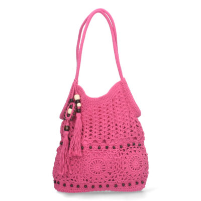Bolso de Mano Bordado y Cremallera