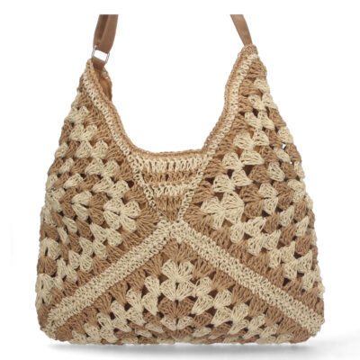 Bolso de Hombro Rafia y Cremallera - Imagen 3