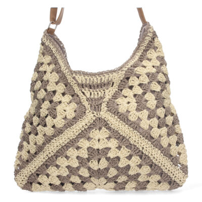 Bolso de Hombro Rafia y Cremallera - Imagen 3