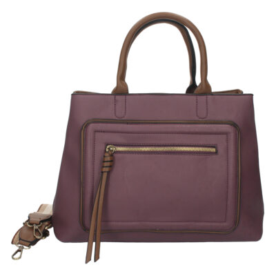 Bolso de Mano con Correa y Cremallera