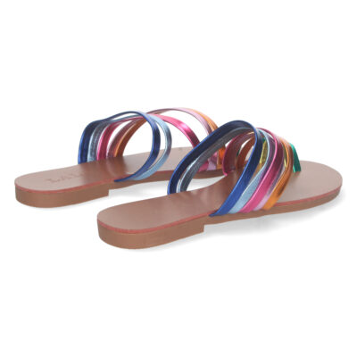 Sandalia Plana Comoda con Tiras Multicolor - Imagen 4