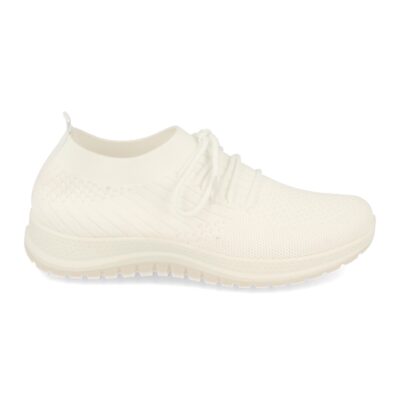 Zapatillas de Mujer con Tejido Elastico y Cordones