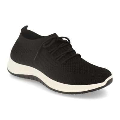 Zapatillas de Mujer con Tejido Elastico y Cordones - Imagen 2