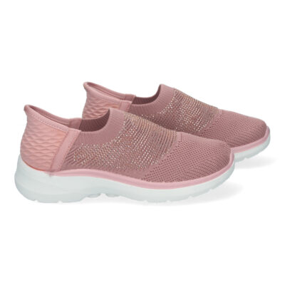 Zapatillas Deportivas de Mujer, Planas, Cómodas Material Elastico - Imagen 3