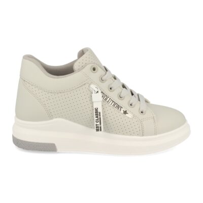 Zapatillas de Mujer con Cuña y Perforado Mil Puntos