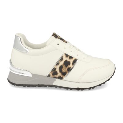 Zapatilla de Mujer con Estampado de Leopardo