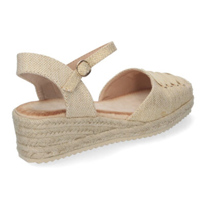 Sandalia de Cuña para Mujer, Cómda y Elegante, Forrada de Yute - Imagen 4
