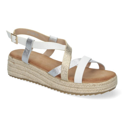 Sandalias de Planas para Mujer, Elegantes y Cómodas con Detalles Entrecruzados - Imagen 3