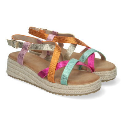 Sandalias de Planas para Mujer, Elegantes y Cómodas con Detalles Entrecruzados