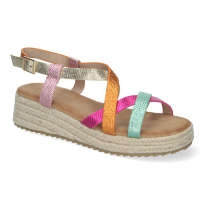Sandalias de Planas para Mujer, Elegantes y Cómodas con Detalles Entrecruzados - Imagen 3