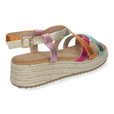 Sandalias de Planas para Mujer, Elegantes y Cómodas con Detalles Entrecruzados - Imagen 4