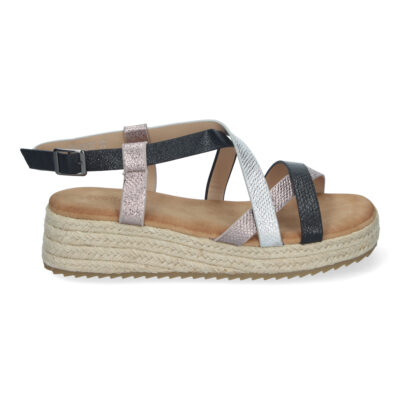 Sandalias de Planas para Mujer, Elegantes y Cómodas con Detalles Entrecruzados - Imagen 2
