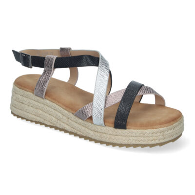 Sandalias de Planas para Mujer, Elegantes y Cómodas con Detalles Entrecruzados - Imagen 3