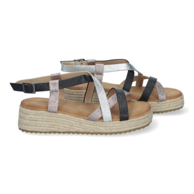 Sandalias de Planas para Mujer, Elegantes y Cómodas con Detalles Entrecruzados - Imagen 5