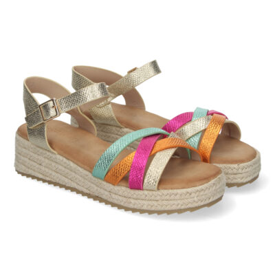 Sandalias Planas para Mujer, con Yute, Elegantes y Cómodas